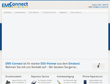 Tablet Screenshot of ems-connect.de